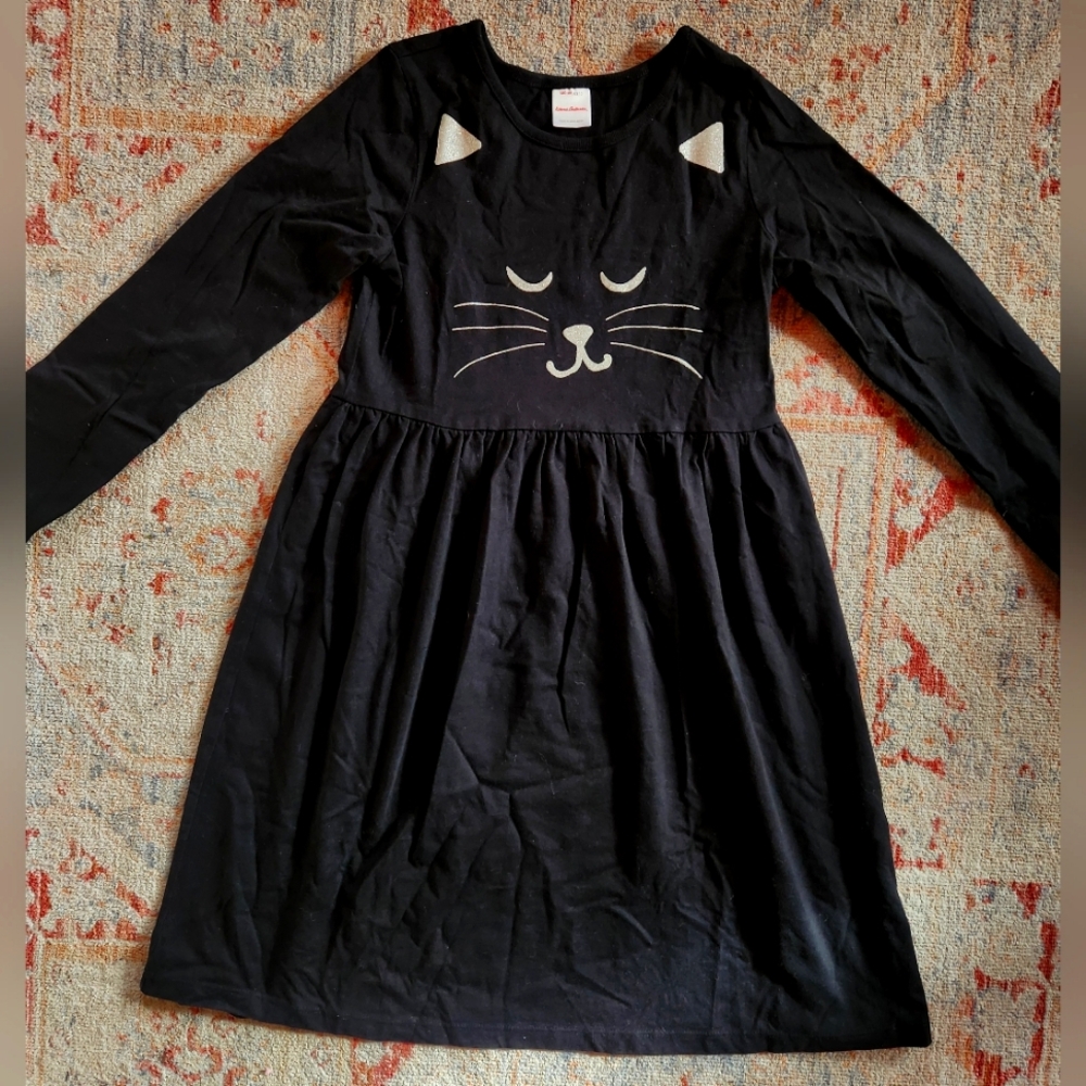 Hanna Andersson Black Cat Dress